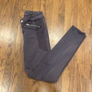 Club Monoco mid-rise moto jegging